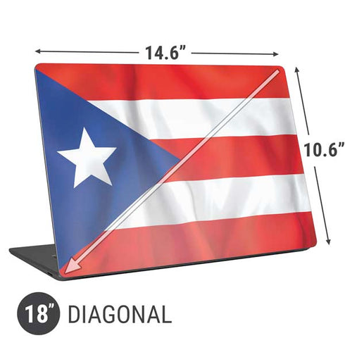 Puerto Rico Flag Universal Laptop 18in (14.6 x 10.6in) Skin